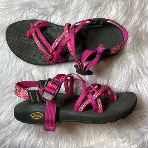Pink chaco sandals 9